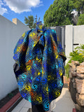Blue Swirl Poncho