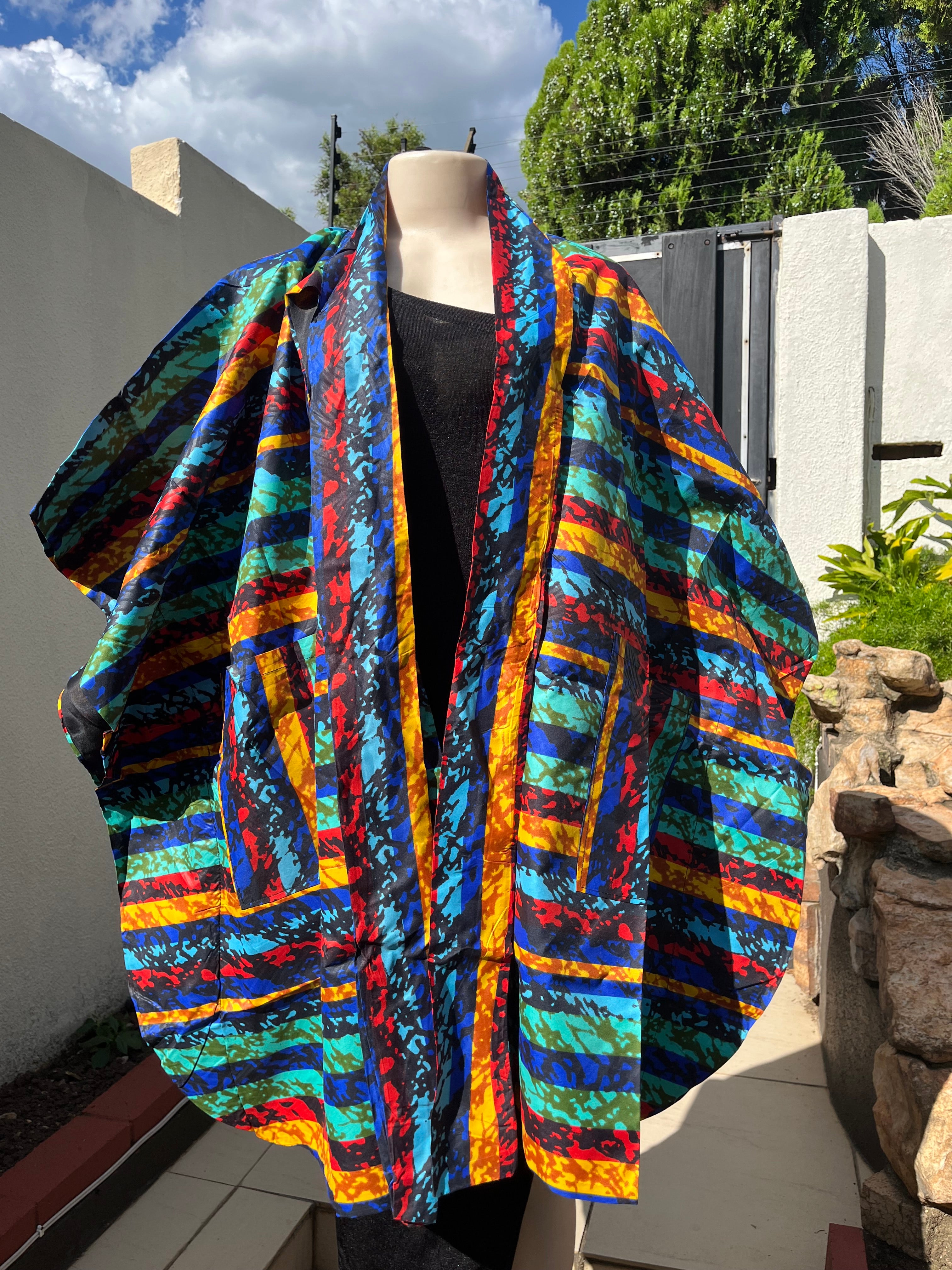 Multi-colored Poncho